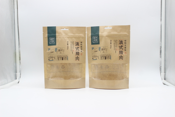 kupować 100g 500g 1000g Kraft Paper Ziplockk Bags Recykling SGS FDA Certified online manufacture