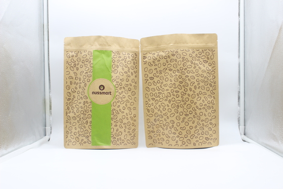 kupować Ziplockk Kraft Paper Stand Up Pocket Recykling biodegradowalny do kawy i herbaty online manufacture