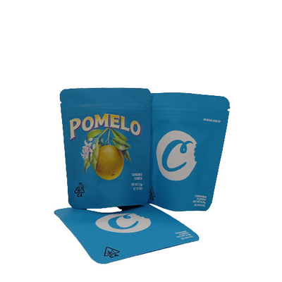 kupować Śniadaczka 300g Wstawać Worki Niebieski Mylar worki ziołowe Z zamkiem zamykaczem online manufacture