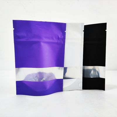 kupować Folii aluminiowej Zipper Purple Matte Stand Up Pocket Zip Lock Biodegradable Mylar Bags online manufacture