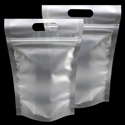 kupować Przejrzysty zamrożony przejrzysty torebki wodoodporne Self Seal Zipper 3 Side zamknięty worek online manufacture