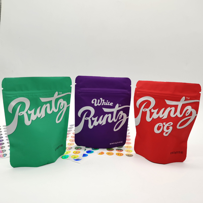 kupować Wielokrotnie używalny wielobarwny zamek Mylar Stand Up Pockets Wodorowy dla zioła CBD online manufacture