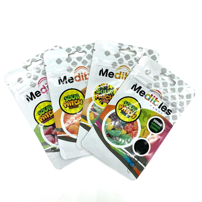 kupować Gummy 300 mg Trzystronne torby z pieczęcią biodegradowalne torby z plastikiem z otworem do uchwytu online manufacture