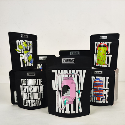 kupować Logo na zamówienie Folia aluminiowa Mylar Bag wielokrotnie używalny ziplockk Food Smell Proof Stand Up Pocket online manufacture
