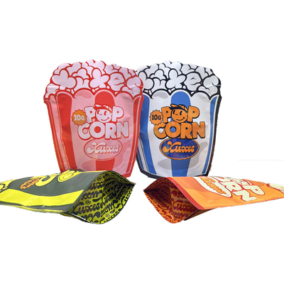 kupować Popcorn w kształcie Mylar Stand Up Pocket Custom Irregular Shape Ziplock Top online manufacture