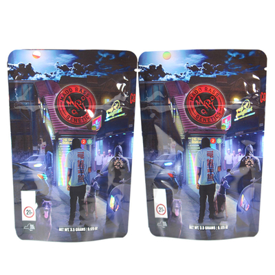 kupować Zindywidualizowane logo folia aluminiowa stand up pouch zip lock holograficzne ponownie zamknięte pouch online manufacture