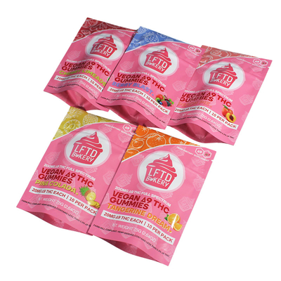 kupować Odporny na zapach Ziplock Mylar Worki do przechowywania żywności Cyfrowo wydrukowane 14g dla gumek Cukier słodyczy online manufacture