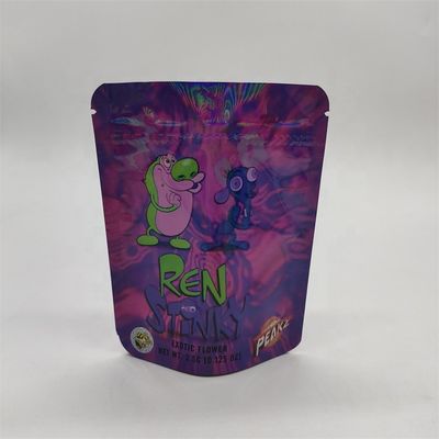 kupować CYMK Drukowane folie z pieczęcią cieplną Holograficzne Mylar Flat Bottom Gusset Bag GMP online manufacture