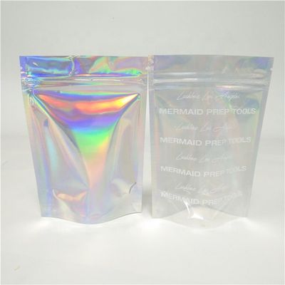 kupować PE OPP Holograficzna torba stojąca wielokrotnie używalna Zip Lock Aluminium Foil Bag ODM online manufacture