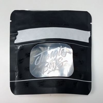 kupować VMPET Matte Black Stand Up Pocket 3,5 g Mylar See Through Zip Bags online manufacture