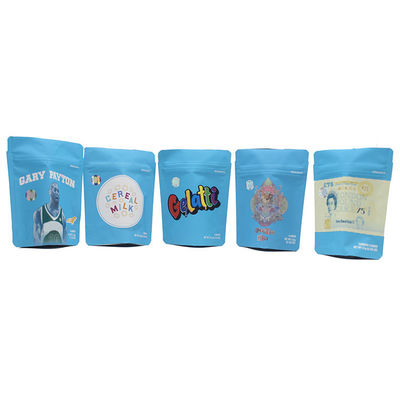 kupować LDPE Mylar Ziplockk Stand Up Bags Niebieski Zamykalny Zipper Bags 5 Inch Height online manufacture