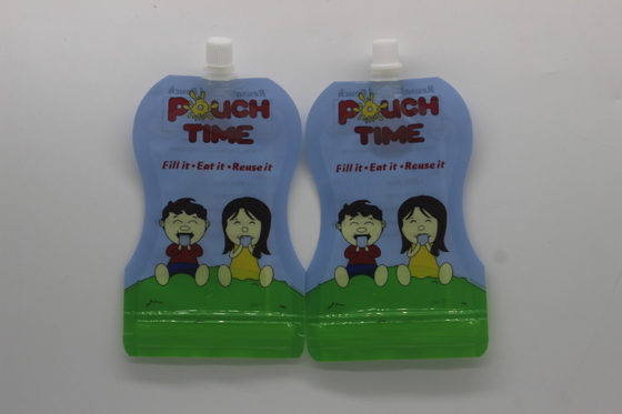 100 ml specjalnego kształtu stand up spout pouch plastikowy worek opakowaniowy do soki i napojów bezalkoholowych