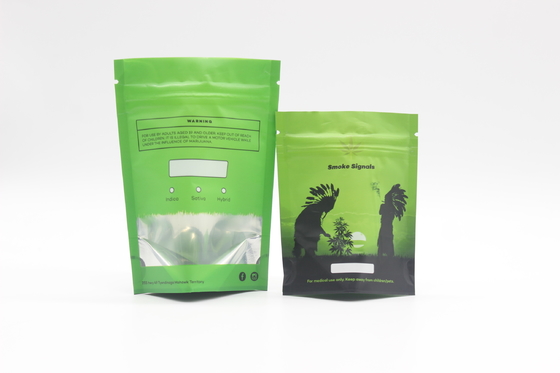 Świetlny zamek Zip Mylar Bags Pocket Packaging Customized Stand Up Mylar Pocket for Weed