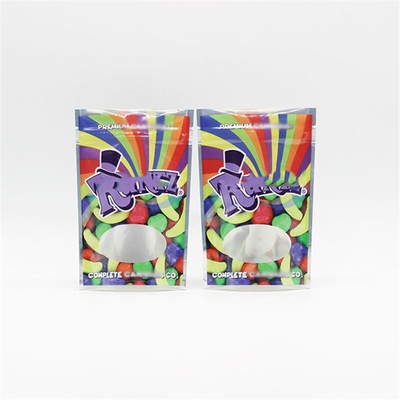 OEM worek z trawkami Zip Lock 3.5G ponownie zamknięty 110 mikronów Soft Touch Material Smell Proof Mylar Bag