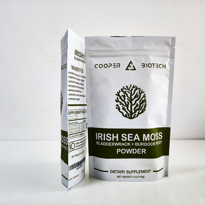 Mylar Biodegradable Stand Up Pouches 350g Herbaty Food Packaging Z ziplock