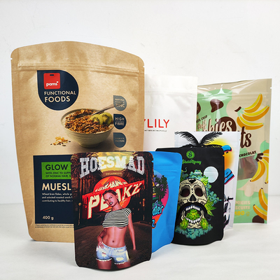 Kolorowe plastikowe 3,5 g opakowania Mylar Ziplockk