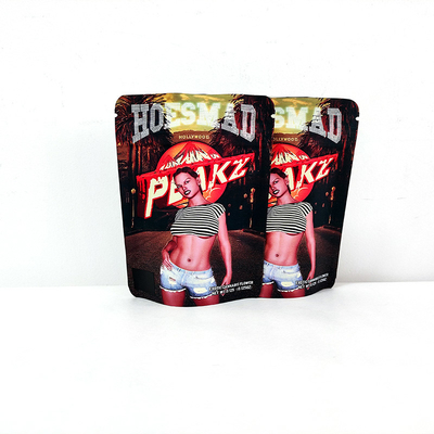 3.5g 14g Mylar Plastic Bag Laminated Child Proof Doypack Stand Up Pocket