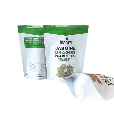 Zawierające opakowania do herbaty Stand Up Mylar Plastic Bags With Zipper Top