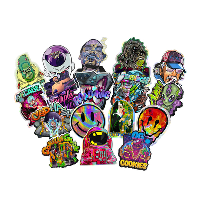 Holograficzne FDA Custom Die Cut Mylar Bags 120 Mico