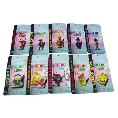 Opakowania dla wampirów Soft Touch Mylar Bags Food Grade Smell Proof Zipper Heat Seal