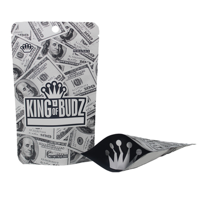 3.5g 7g Zipper Mylar Bags Soft Touch Smell Proof Child Resistant Do pakowania ciasteczek