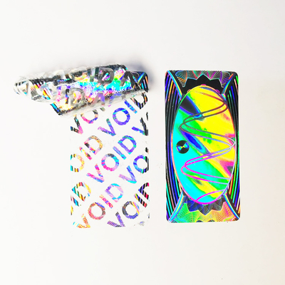 Odblaskowe etykiety wyjmowane na zamówienie Adhesive Holografic Vinyl Sticker