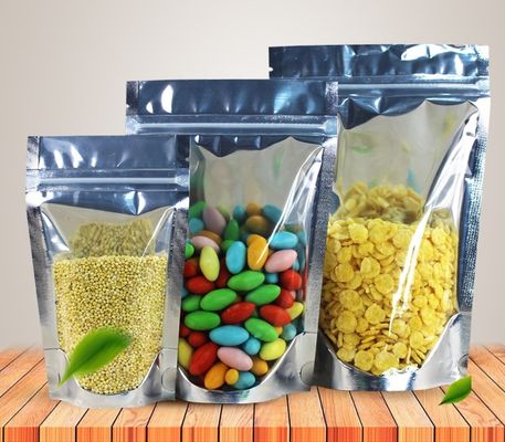 Silne laminowane stand up przejrzysty Zipper Pocket Drukowanie worek Gusset