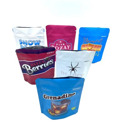 LDPE z powrotem zamykające się torby Mylar Gravure Print Aluminium Packaging Bags GMP