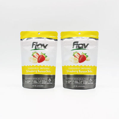 MOPP Mylar Aluminium folia worki 0,5 oz ziplockk torebki z wcięciem łzy