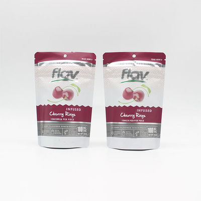Plastikowy Stand Up Smell Proof ziplockk Poches Gravure Printing Soft Touch Film VMPET