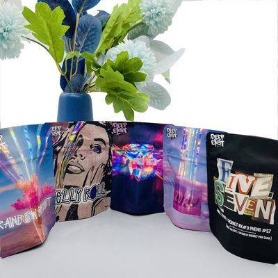 Plastikowe DEO Farmy PET Żywny, ponownie zamknięty worek Mylar 3,5 g ziplockk Worki Mylar
