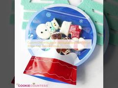 Niestandardowa świąteczna torba Mylar z specjalnym kształtem i zamknięciem ziplock