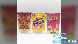 Niestandardowe stojące woreczki z zamkiem błyskawicznym, 10 kolorowych nadruków