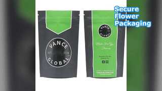 Woreczki stojące zabezpieczone przed dziećmi. Opakowanie kwiatowe